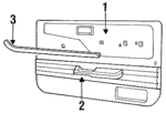 E8TZ1023942BLD - Body: Door Trim Panel for Ford: Ranger Image