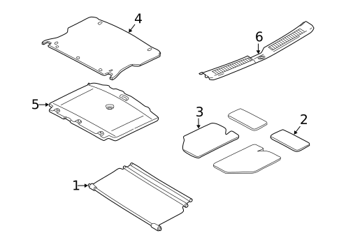 Interior Trim - Rear Body for 2006 Mercury Mariner #0