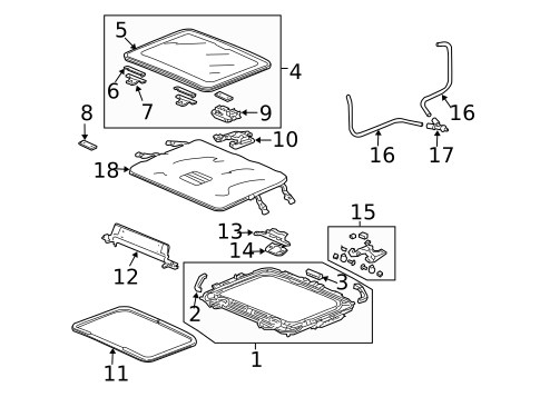 Sunroof for 2007 Honda Element #0