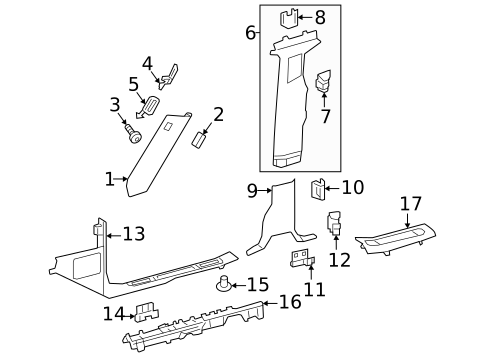 Interior Trim - Pillars for 2020 Mercedes-Benz G63 AMG #0