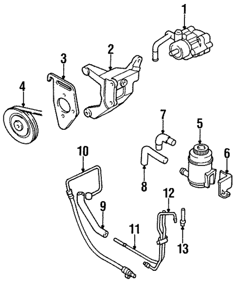 Pump & Hoses for 1995 Kia Sportage #0