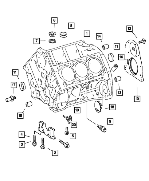 Cylinder Block for 2007 Dodge Sprinter 3500 #0