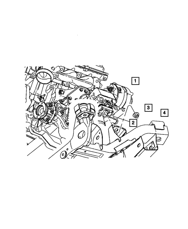 « 6508119AA – Engine Mounting : Double Terminaison Goujon, Montage pour Mopar Image »