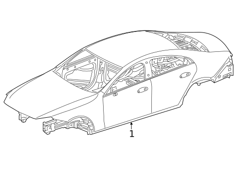 Body Shell for 2021 Mercedes-Benz AMG GT 63 #0