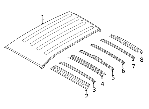 Roof & Components for 2017 Hyundai Santa Fe Sport #0