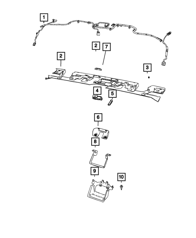 68630073AB - Interior Trim: Jumper Wiring for Mopar Image