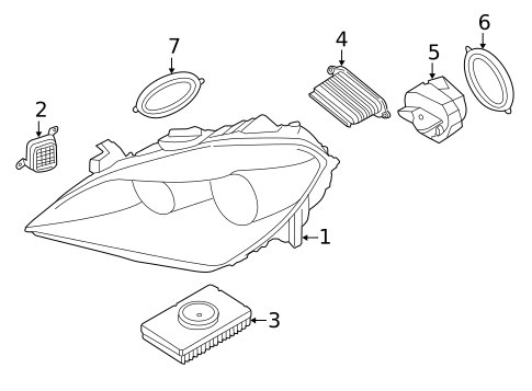 Bulbs - Chassis for 2015 BMW 650i Gran Coupe #0
