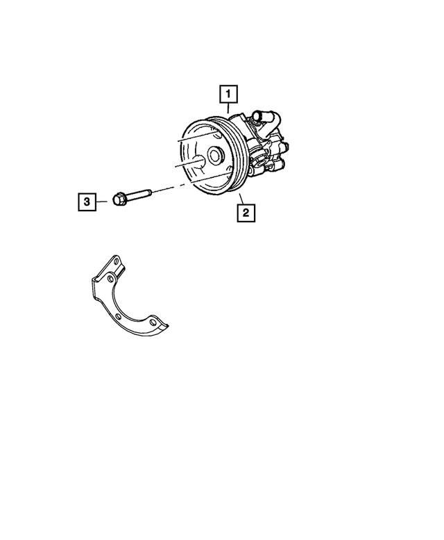 68004111AA - Steering: Power Steering Pump for Mopar Image