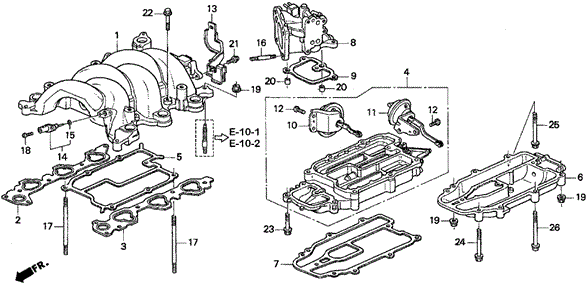 Intake Manifold (V6) for 1997 Acura TL #0
