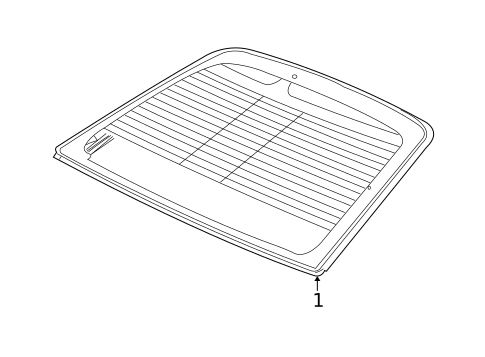 Glass & Hardware - Back for 2000 Lincoln LS #0