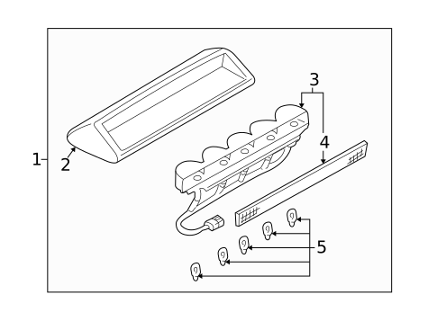 High Mounted Stop Lamp for 2001 INFINITI I30 #1