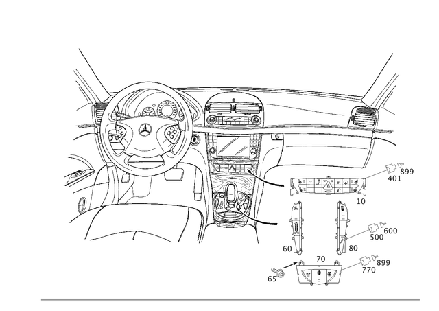 2118213758 - Electrical System: Switch Block for Mercedes-Benz: CLS500, CLS55 AMG, E320, E500 Image image