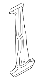 5G3809219A - Body: Lock Pillar Reinforced for Volkswagen Image