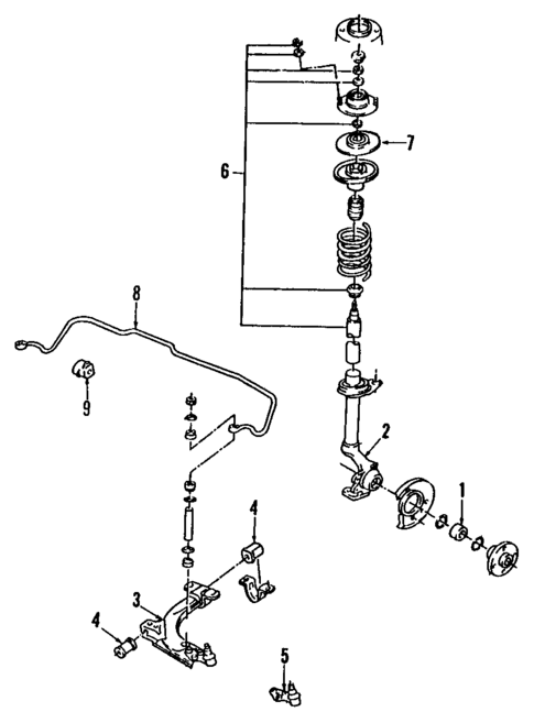 Front Suspension for 1990 Pontiac LeMans #0
