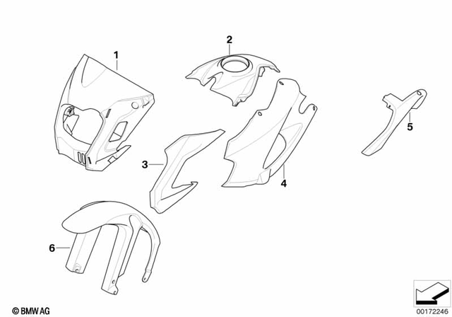 46637712701 - Body Equipment: Headlight Trim -  for BMW-Motorrad Image