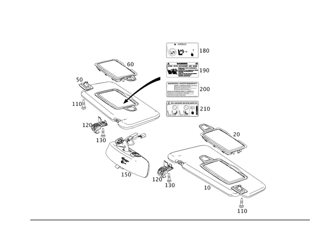8175901 - Covering and Lining: Information Label for Mercedes-Benz Image image