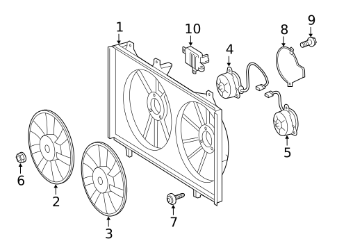 Cooling Fan for 2013 Lexus ES300h #0