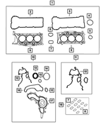 68535427AA - 3.2L Gas; Engine: Intake Manifold Gasket Kit for Mopar Image image