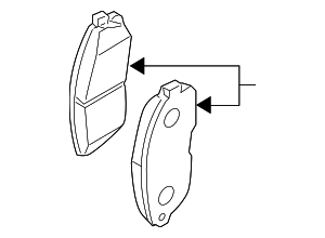 41061JA00A - : Brake Pads Front for Nissan Image