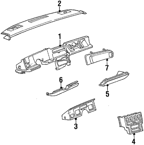Instrument Panel for 1987 Chevrolet Corvette #0