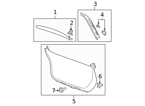 Interior Trim for 2004 Chevrolet Malibu #0