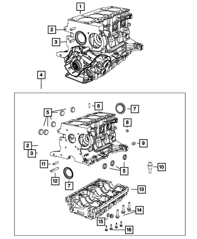 6509657AA - 1.4L Gas; Engine: Dowel Pin, Mounting for Mopar Image