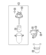 6106134AA - Fuel: Hex Nut for Mopar Image image