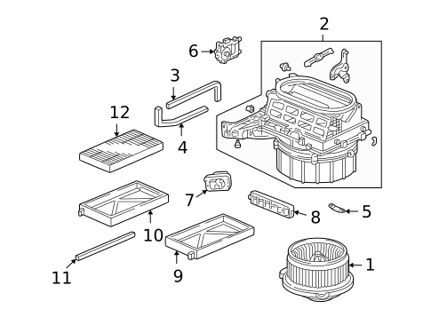 Blower Motor & Fan for 2003 Honda Civic #1
