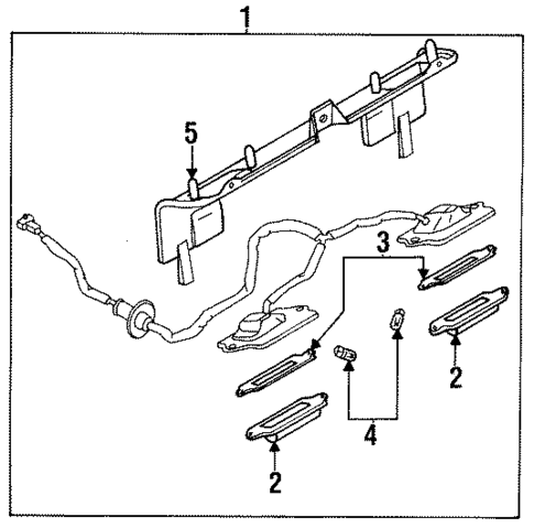 License Lamps for 1994 Mazda MX-6 #0