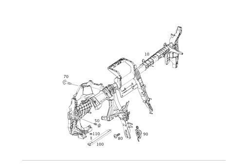 Crossmember Below Instrument Panel for 2024 Mercedes-Benz AMG GT 43 #0