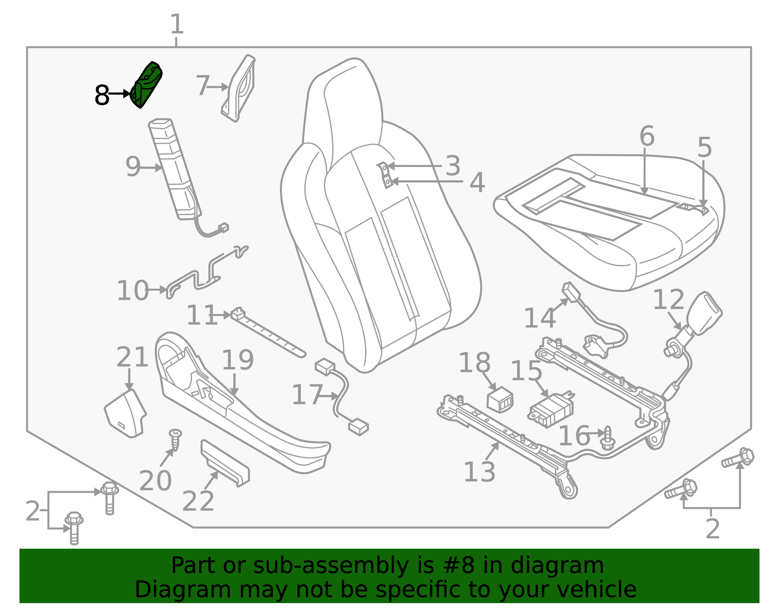 NH18-88-1J1 - Seat Back Panel - 2006-2015 Mazda MX-5 Miata | Mazda