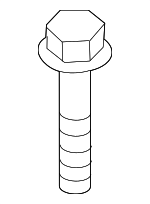WHT007527 - Electrical: Headlamp Assembly Bolt for Volkswagen: Atlas, Atlas Cross Sport, e-Golf, Golf R, GTI, Jetta, Passat, Taos, Tiguan Image