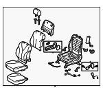 7110006832B0 - Body: Seat Assembly for Toyota: Camry Image