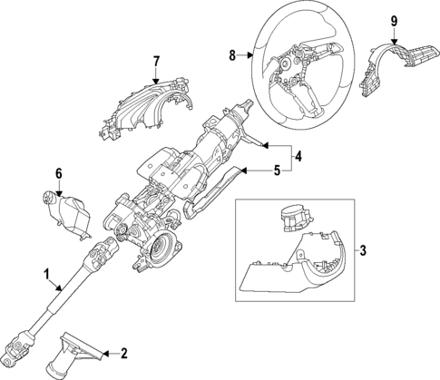 Steering Column for 2024 Mazda CX-50 #0