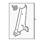 769151KA0B - Body: Lower Center Pillar Trim for Nissan Image