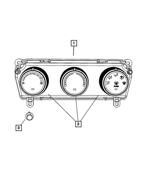 Air Conditioner and Heater Controls for 2012 Dodge Caliber #1
