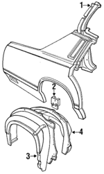EOVY5428160A - Body: Lock Pillar for Lincoln: Continental, Town Car Image