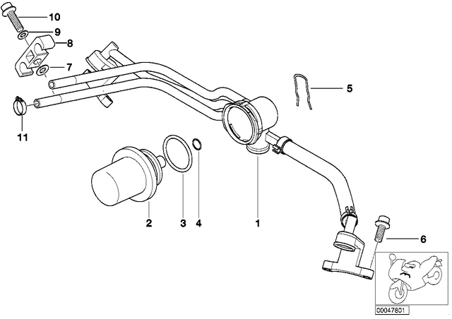 13537664858 - : Fuel Distributor for BMW-Motorrad Image