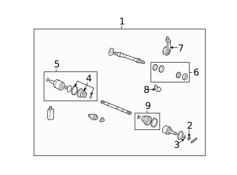Drive Axles for 2003 Hyundai Santa Fe #0