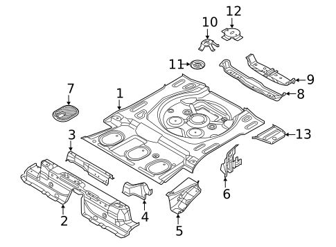 Rear Floor & Rails for 2025 Audi Q3 #0