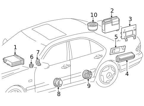 Sound System for 2001 Mercedes-Benz E55 AMG #0