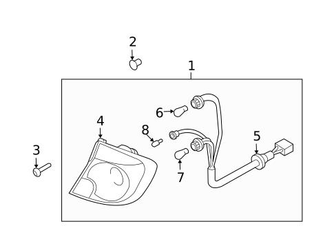 Combination Lamps for 2003 Hyundai Accent #0