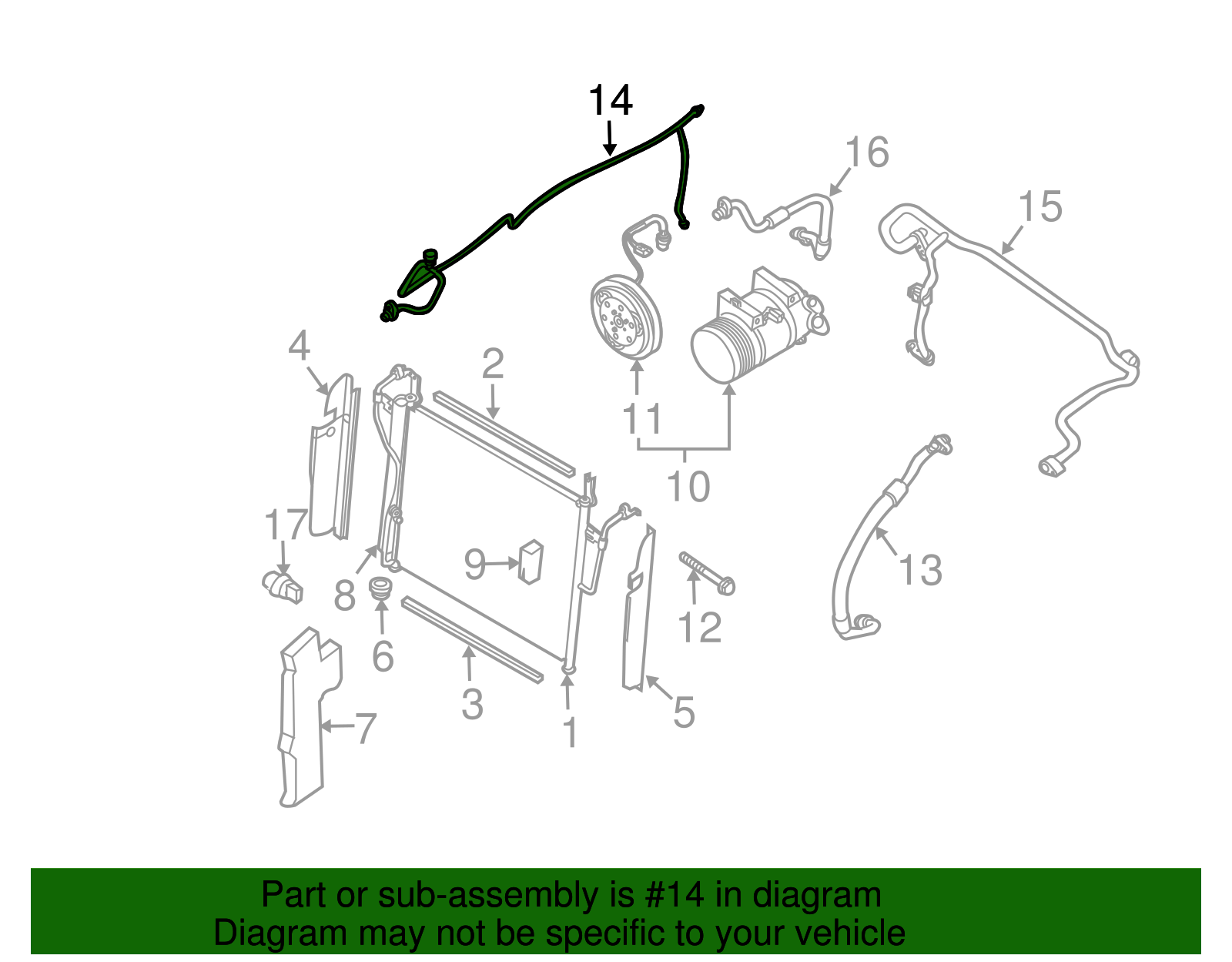 Pressure Line - Nissan (92440-ZT05A)