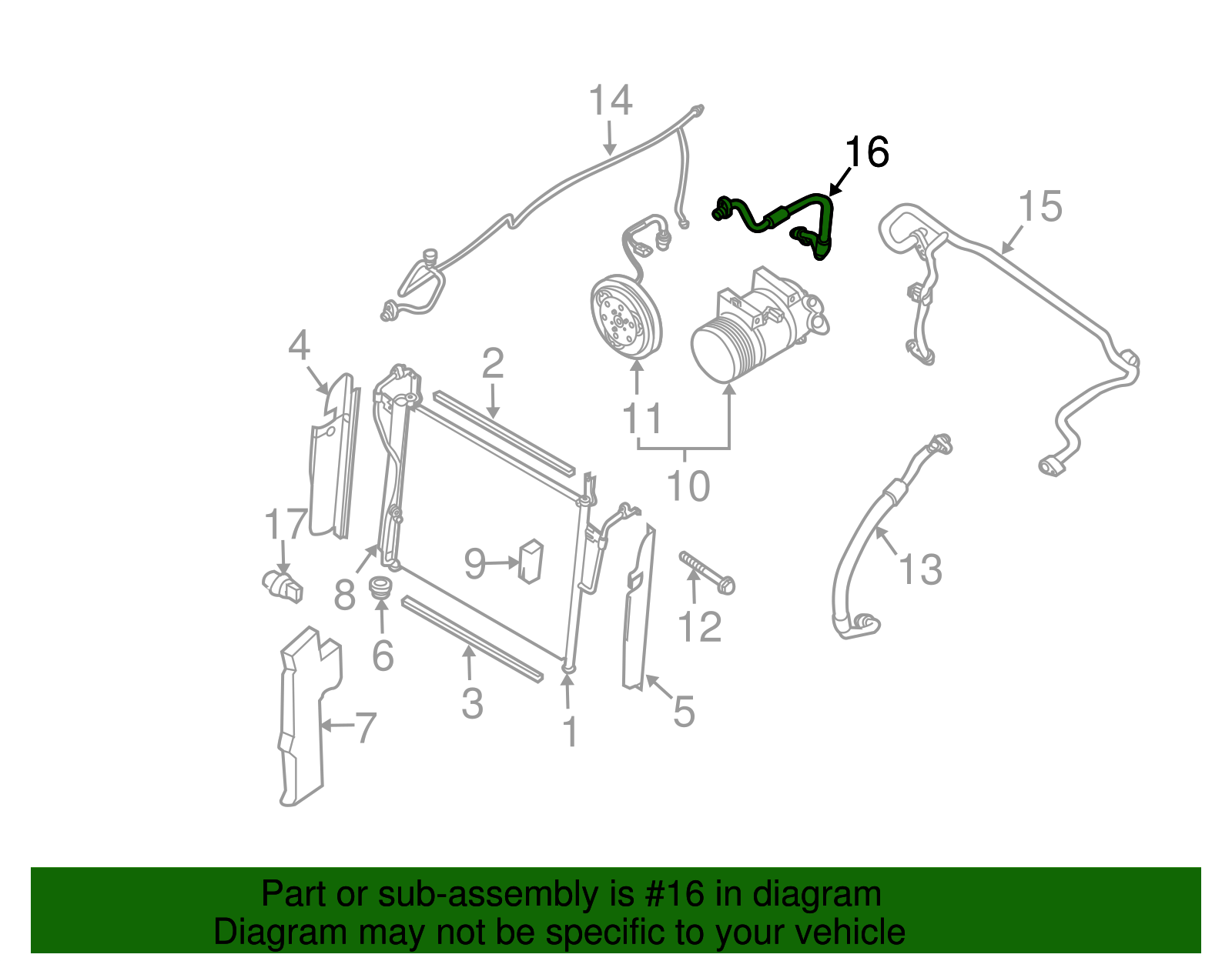 Pressure Hose - Nissan (92490-ZT05A)
