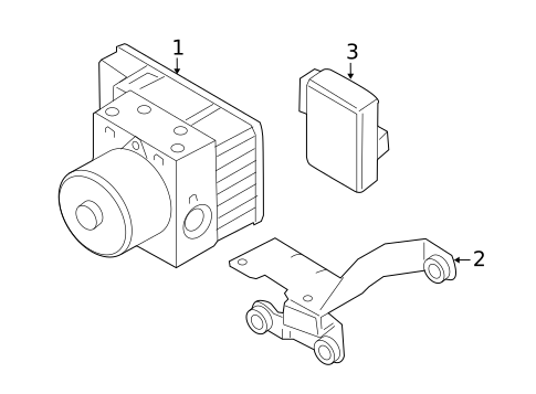 ABS Components for 2003 Volkswagen Beetle #1