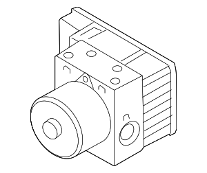 1J0698117D - Brakes: ABS Pump Assembly for Volkswagen: Beetle, Golf, Jetta, R32 Image