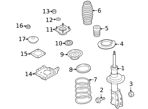 Struts & Components for 2009 Mazda CX-9 #0