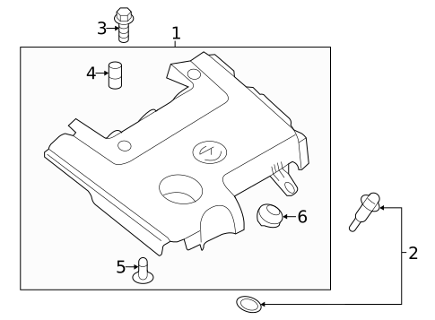 Engine Appearance Cover for 2012 Nissan Murano #0