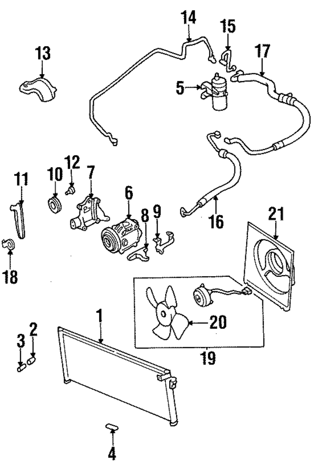 73424AC171 - : AC Hoses for Subaru Image