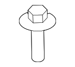 PYP500120 - Cooling System: Reservoir Tank Screw for Land Rover: LR3, LR4, Range Rover Sport Image